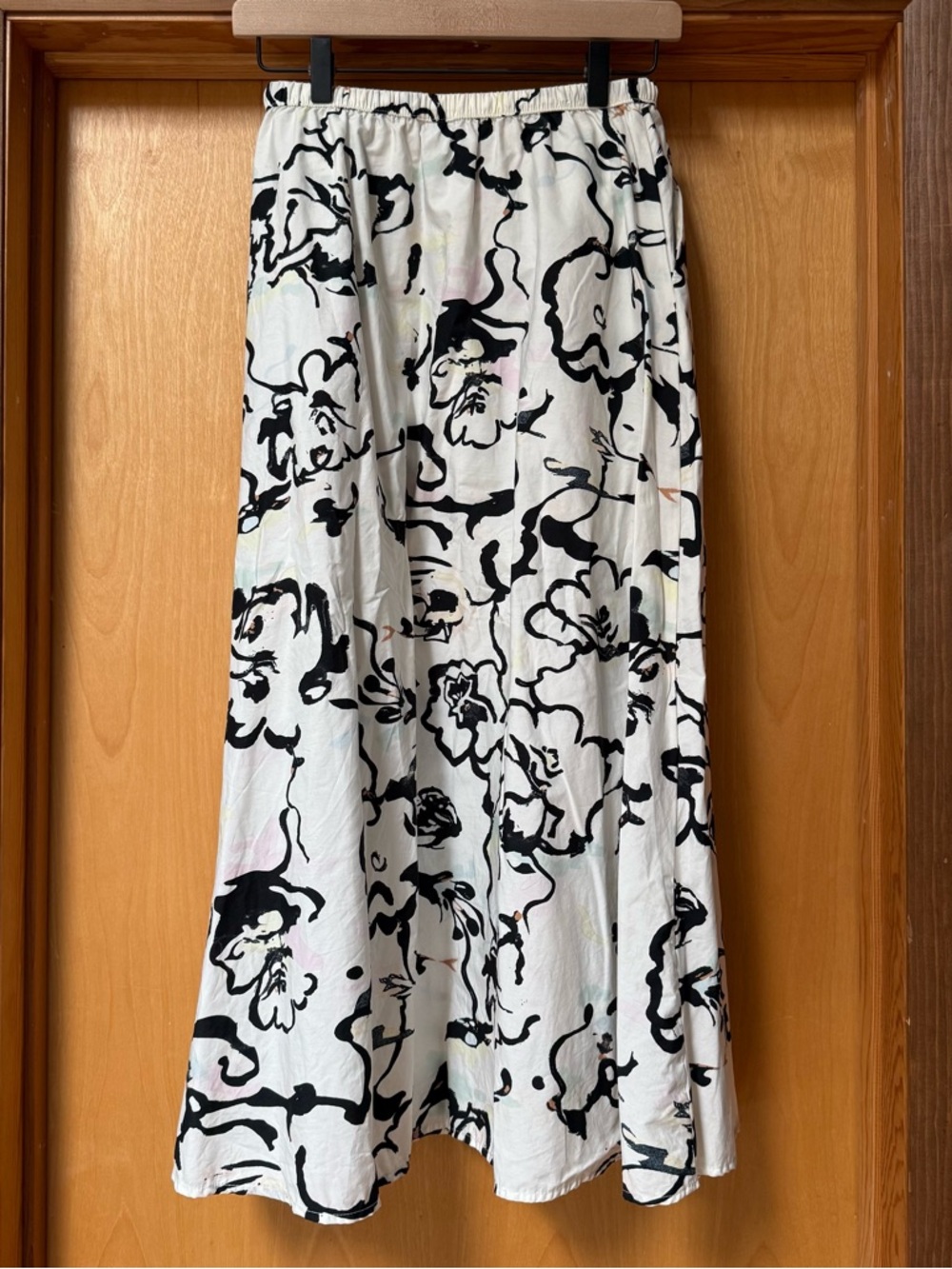 XS Black & White Floral Skirt & Crop Top Matching Set Spring Summer Party Look - Picture 7 of 8